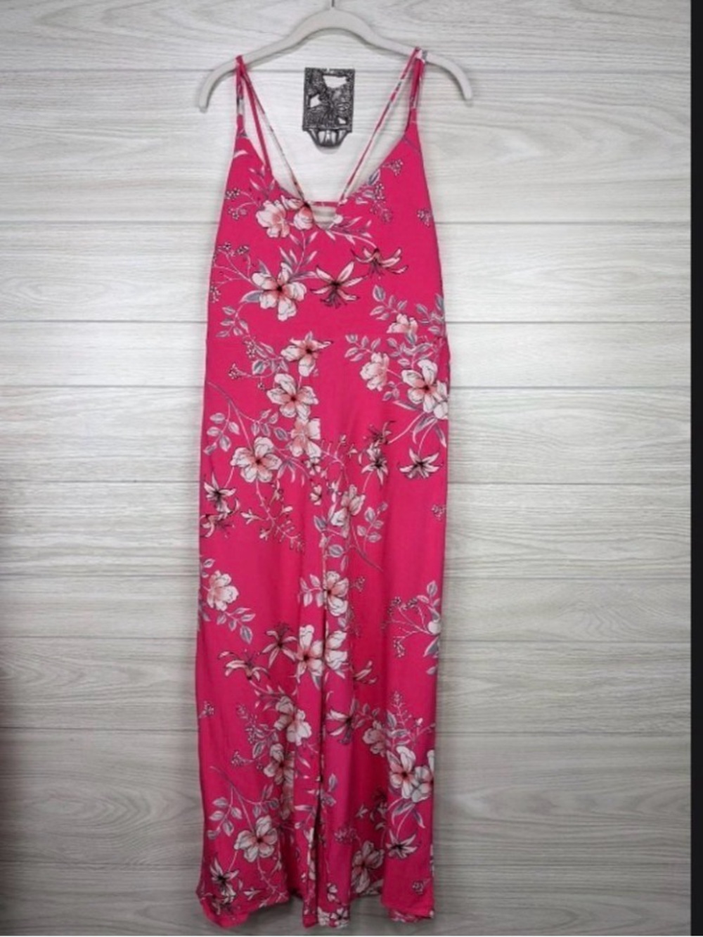 Pink Floral Jumpsuit
